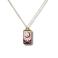 Image 1 of Crescent Moon Necklace 18K Gold Plated