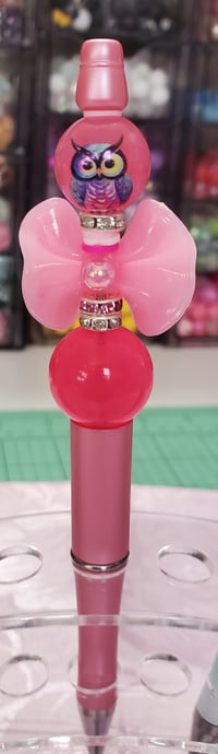 Image 3 of Owl Beaded Bow Pens