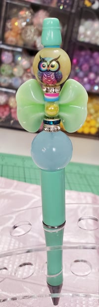 Image 4 of Owl Beaded Bow Pens