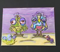 Image 1 of Zombie Chicks Mixed MEDIA PAINTING