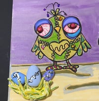 Image 3 of Zombie Chicks Mixed MEDIA PAINTING