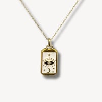 Image 1 of Evil Eye Necklace 18K Gold Plated