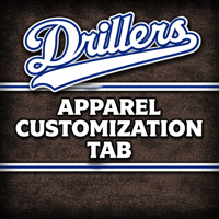 Drillers Customization Tab for Apparel
