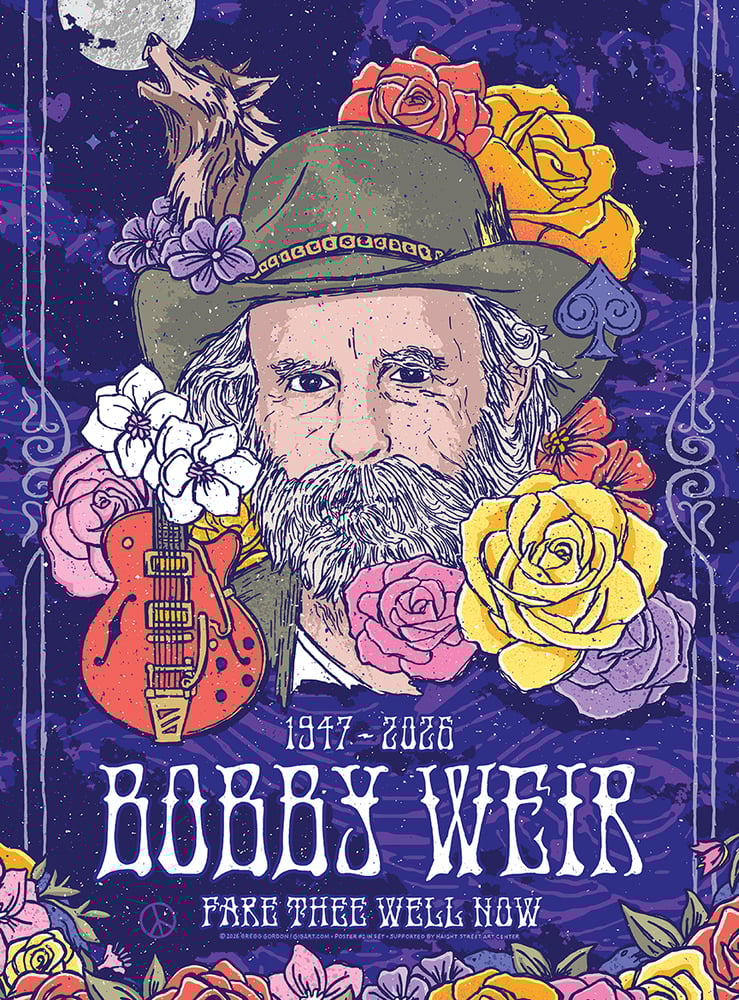 Image of Bob Weir Tribute Poster