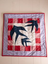 Image 1 of Swallow Wall Hanging- Lilac and pinks 