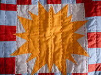 Image 4 of Bright spark Wallhanging- Avocado and Terracotta