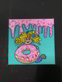 Image 1 of Doughnut Love mixed media painting