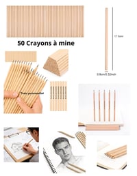 50 Crayons à Mine personnalisés
