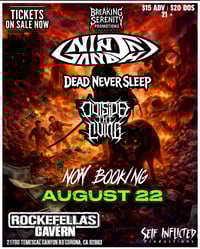 Saturday August 22 | Ninja Gandhi | Rockefellas 