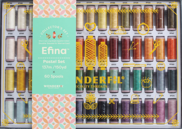 Image of Efina by Wonderfil Specialty Threads Pastel 60-Piece Set 