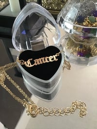 Cancer Letter Necklace 