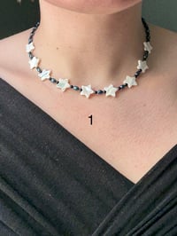 Image 1 of (Shooting) Stars in Pearl or Blue Goldstone