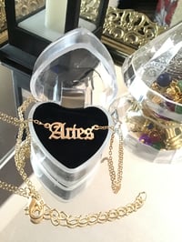 Aries Letter Necklace 