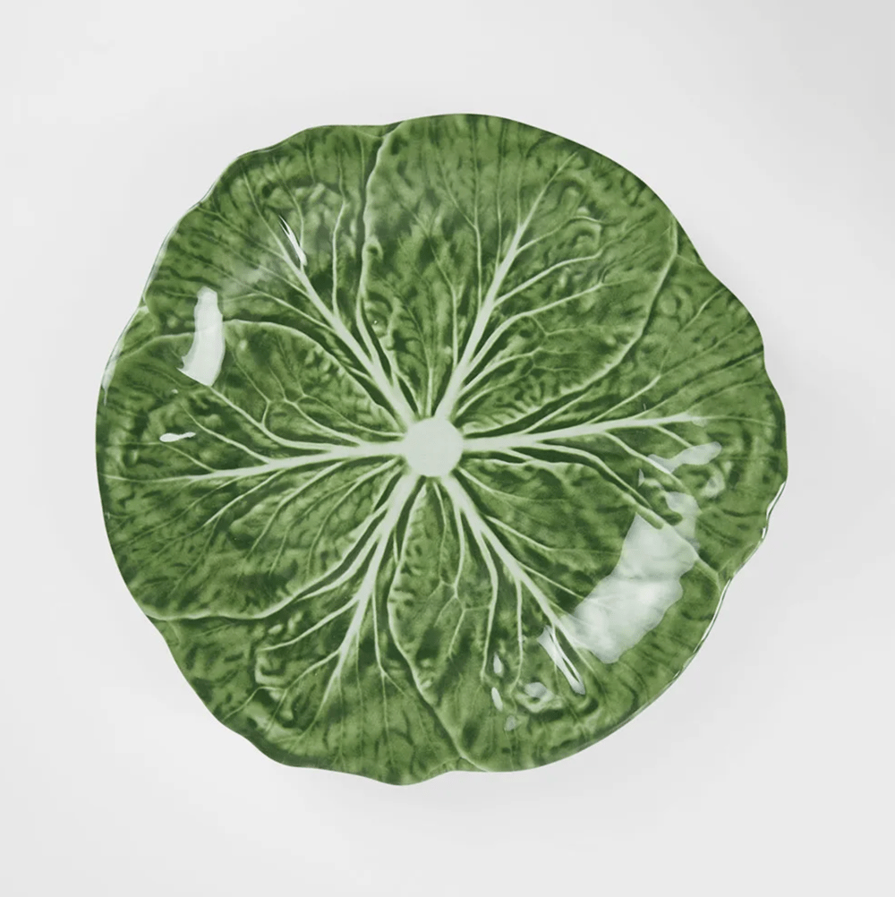 Image of Melamine Cabbage Dinner Plate Green