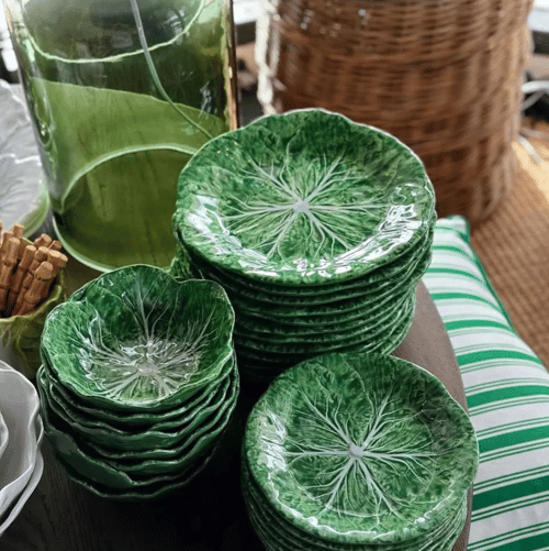 Image of Melamine Cabbage BowlGreen 