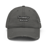 Image 3 of Normalize Racism Distressed Dad hat