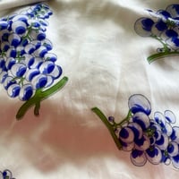 Image 6 of Vintage 1960s-70s Button Front  Sleeveless Grape Print Top - L