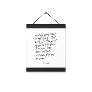 Image of Romans 8:28 Poster with hangers