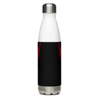 Image 4 of BOSSFITTED Black and Red Stainless Steel Water Bottle