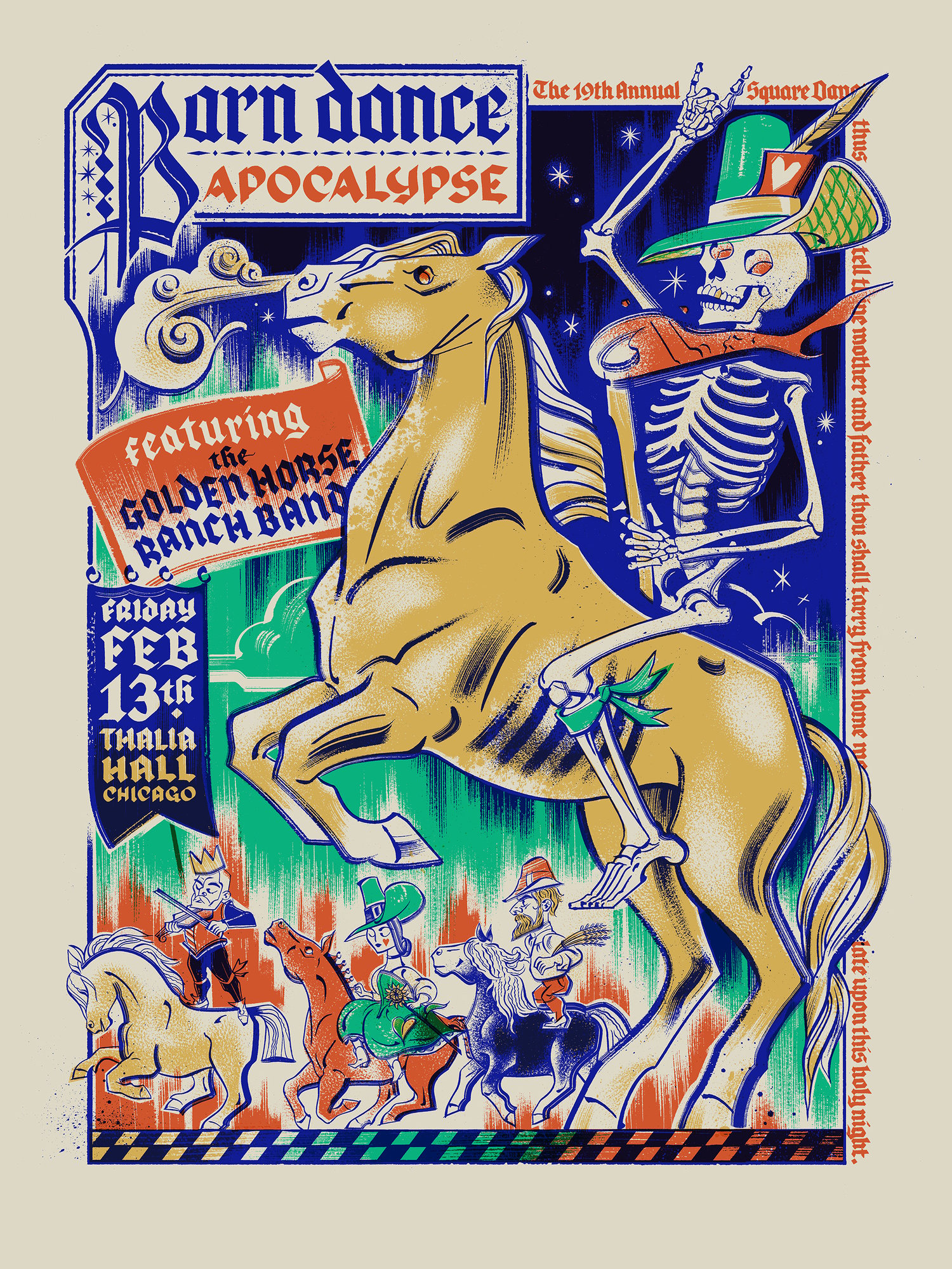 Barn Dance Apocalypse Screen Print