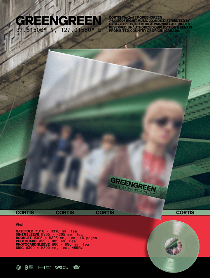Image of [PRE-ORDER] CORTIS ‘GREENGREEN’ Vinyl + Weverse Shop POBs