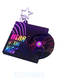 PRE-ORDER: Hear The Music Keyring