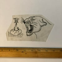 80’s hand drawn tattoo flash fragment by The Renegade
