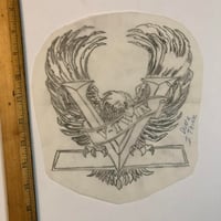 Image 1 of 80’s hand drawn sketch V-Twin Eagle by The Renegade
