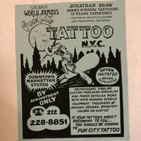 Image 1 of Vintage Jonathan Shaw Fun City mini flyer 