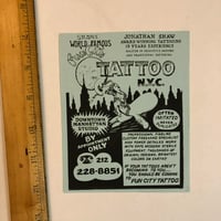 Image 2 of Vintage Jonathan Shaw Fun City mini flyer 