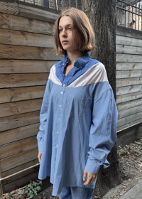 Image 4 of Santo Shirt Pink Blue Stripe