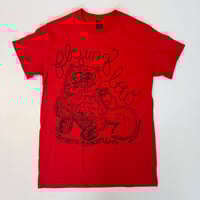Flying Low Nat Cat T-Shirt Red/Black
