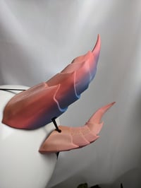 Image 4 of Double Dragon Horns | Rainbow Pink-Purple