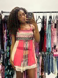 Image 5 of 00s fairy patchwork cami top with sequins 