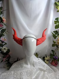 Image 2 of Dragon Horns | Neon Red | XXL