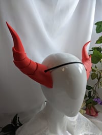 Image 3 of Dragon Horns | Neon Red | XXL