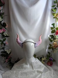 Image 2 of Dragon Horns | Rainbow Pink | L