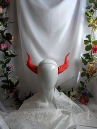 Image 3 of Dragon Horns | Neon Red | L