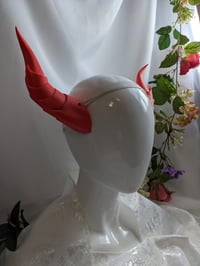 Image 2 of Dragon Horns | Neon Red | L