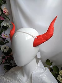 Image 1 of Dragon Horns | Neon Red | L