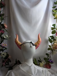 Image 2 of Dragon Horns | Pink - Orange | Large