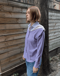 Image 1 of Santo Shirt Purple Stripe