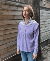 Image 3 of Santo Shirt Purple Stripe