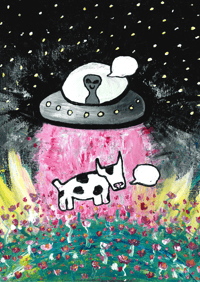 "ALIEN ABDUCTION" A3 PRINT