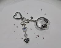 Silver Stars Bagcharm