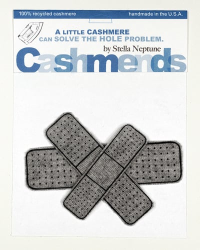 Image of Iron-on Cashmere Band-Aids - Medium Gray