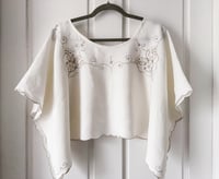 Image 2 of Upcycled Linen Tablecloth Breezy Top