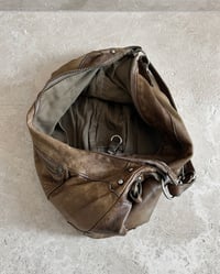 Image 11 of AGED LEATHER CRESCENT BAG