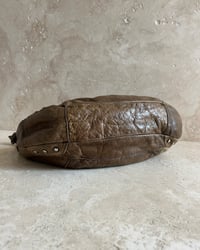 Image 9 of AGED LEATHER CRESCENT BAG