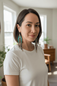 Image 8 of Lorena Extra long earrings 